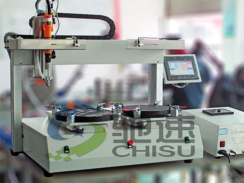 相框生產(chǎn)線用自動(dòng)擰螺絲設(shè)備-雙平臺(tái)